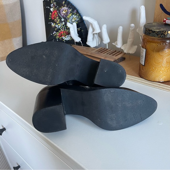 STEVE MADDEN BLACK TASHA HEELED BOOT/BOOTIE SIZE 9 - Picture 4 of 8